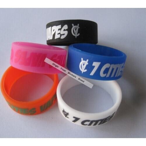 Top selling custom logo text words debossed promotion rubber silicon thumb ring,gift silicon ring band