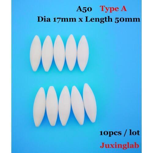 Laboratory PTFE magnetic stir bar type A . A50 Dia17mm x length 50mm 10pcs / pack