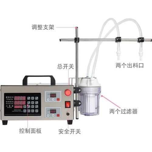 Double-head CNC Automatic Liquid Ration Filling Machine White Wine, Yellow Wine, Soy Sauce, Vinegar, Glass Water Cleaner