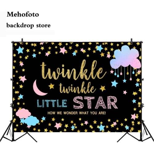 MEHOFOTO Twinkle Twinkle Little Star Photo Background Newborn Baby Shower Backdrop Birthday Theme Party Decoration Party 204