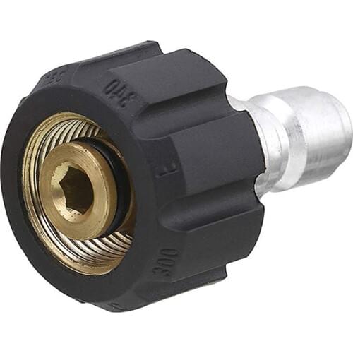 Pressure Washer Twist Connect M22 14mm X 3/8 inch Quick Disconnect Plug High Pressure B Fitting Quick Coupler Nipple, 5000 PSI