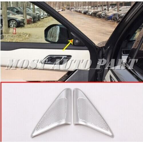 ABS Interior Car Door Speaker Frame Cover Trim For Land Rover Range Rover Velar 2017-2019 2pcs Car Decoration Car Trim