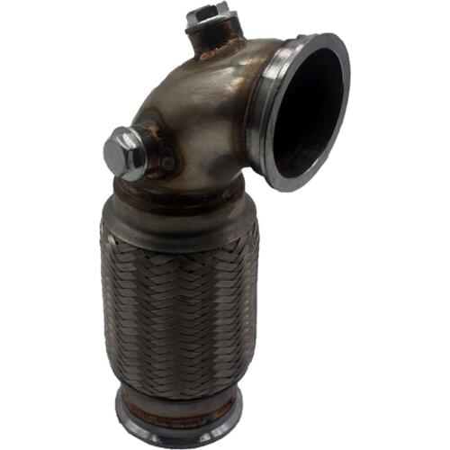 3"inch V-Band Downpipe Low Profile 90 Degree With Flex Bellow Pipe