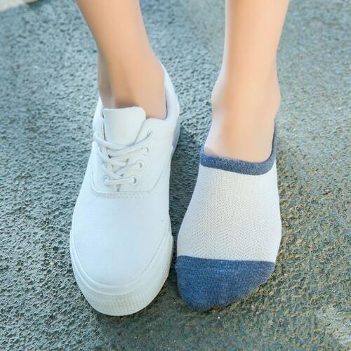10 pairs New Spring Summer Thin Mesh Breathable Women Boat Socks Solid Color Shallow Mouth Invisible Socks No Show Slipper Sock