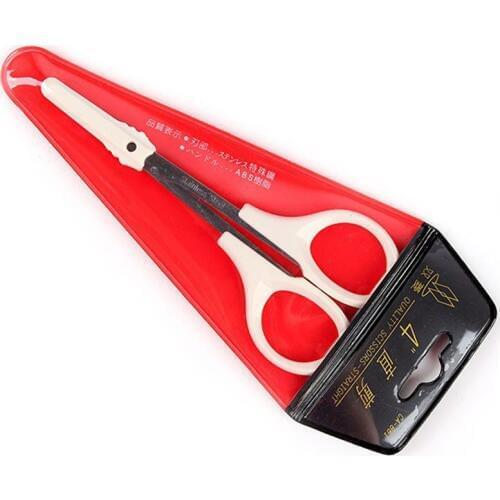 Sharp Tip Makeup Eyebrow Scissors Stainless Steel Curved Tip Nose Hair Cutter Manicure Nail Dead Skin Remover Trimming Tool