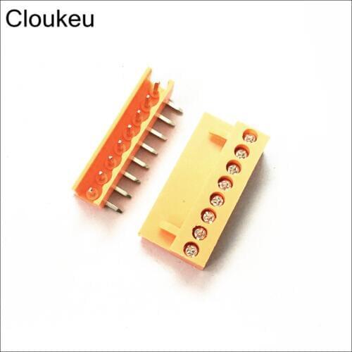 Orange HT3.96 8P Bending pin Connecting terminal HT3.96-8PL Connector Plug+Socket 10Sets