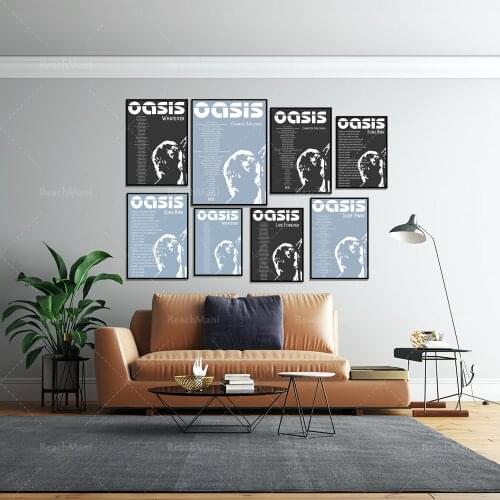 Pop song music poster cigarette and alcohol, slip away-song bird-oasis song poster, oasis lyrics poster decoration unique gift