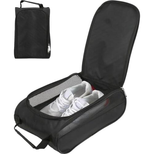 Portable Breathable Golf Shoe Storage Bags Durable Nylon Golf Shoe Bag Case Organizer Golf Accessories