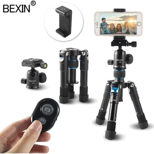 Portable bluetooth remote shooting mini tripod, can be used for camera,Huawei,Xiaomi,Apple and other mobile phones phone tripod
