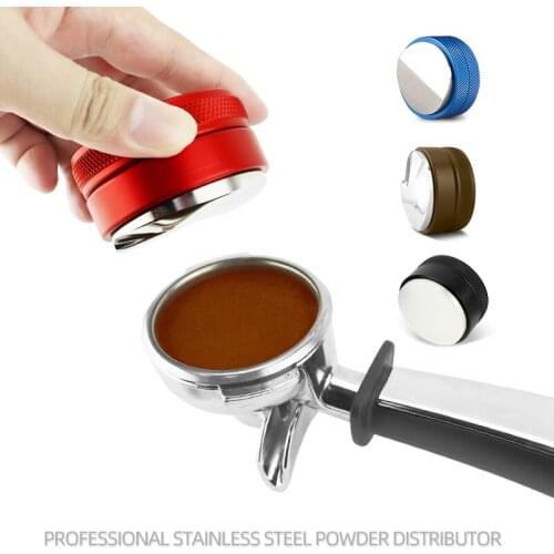 Adjustable 304 Stainless Steel Coffee Distributor Espresso Tamper 51/53/54/58/58.35mm Available For Most Portafilter