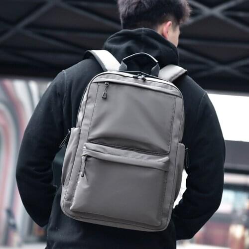 1 PCS Business Fashion Thin Laptop Backpack Male 15.6-inch Office Work Mens Backpack Unisex Black Slim Backpack Lightweight