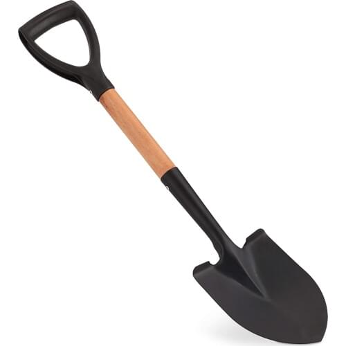 Garden shovel small Camping Camping snow wooden handle
