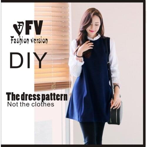 Dresses Sewing Pattern Template Cutting drawing Clothing DIY ((Not selling clothes)) BLQ- 152