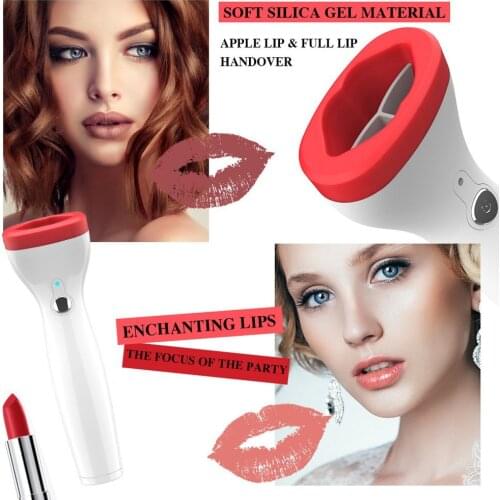 Silicone Lip Plumper Device Electric Lip Plump Enhancer Beauty Care Tool Natural Bigger Fuller Lips Enlarger Labios Aumento Pump