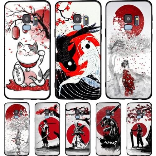 Japanese Red Sun Anime Silicone Case For Samsung Galaxy A9 A8 A7 A6 A6S A8S Plus A5 A3 Star 2018 2017 2016 Phone Case
