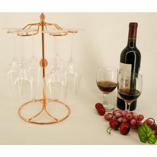 Wine Glass Rack Freestanding Quick Drainage Wrought Iron Wine Glass Cup Holder Countertop for Kitchen Bar Hanger Shelf
