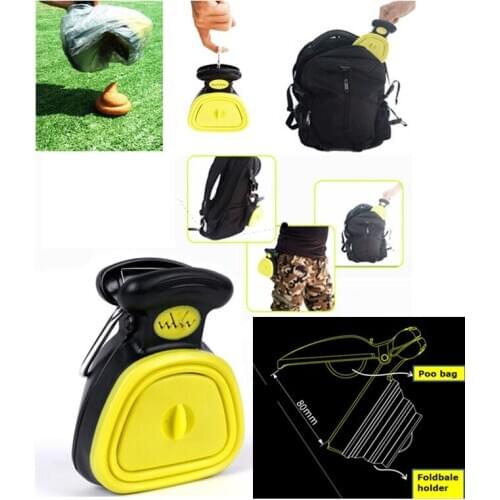 2020 New Dog Poo Bag Holder Dog Cat Waste Poo bags Pooper Scooper Clean Tool Pick Up Dog Poo Dispenser Waste Cleaner Garbage Bag