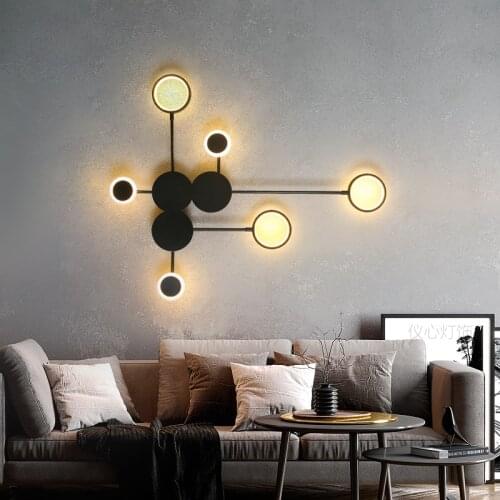 Light Luxury Creative Background Wall Lamp Personality Simple Aisle Corridor Porch Lamp Nordic Post-modern Bedroom Bedside Lamp