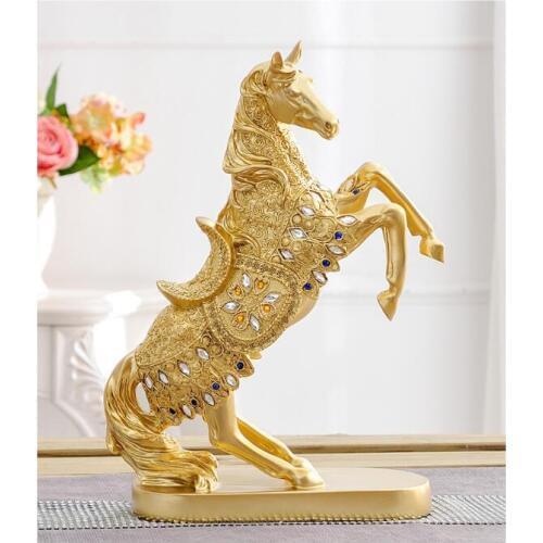 2020 TOP COOL HOME Shop lobby decoration Business Money Drawing Good luck Propitious Success HORSE FENG SHUI art Statue