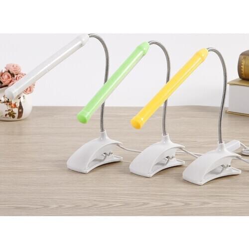 USB Led Desk Lamp With Clip Flexible Table Lamp For Bedside Book Reading Study Office Work Children Night Light