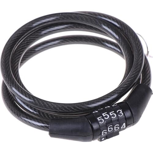Cycling security 4 digit Anti Theft combination password bike bicycle cable chain lock