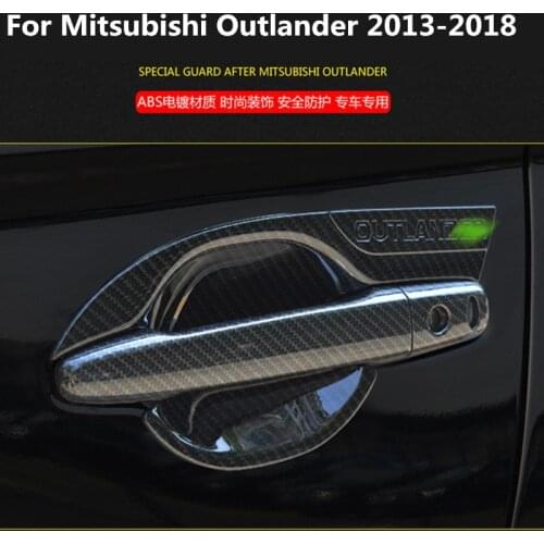 High-quality ABS Chrome Door Handle Cover Car accessories For Mitsubishi Outlander 2013-2018 Car-styling Car Covers