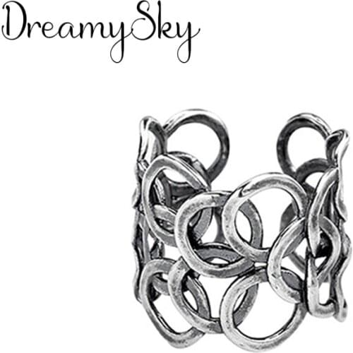 Fashion Female Large Circle Finger Rings For Women Lover Wedding Jewelry Party Trendy Statement Rings Wholesale