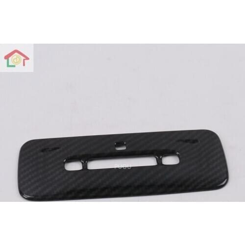 1Pc ABS Carbon Fiber Interior Rear Reading Lampshade Cover Trim Fit for Toyota Camry 2018 2019