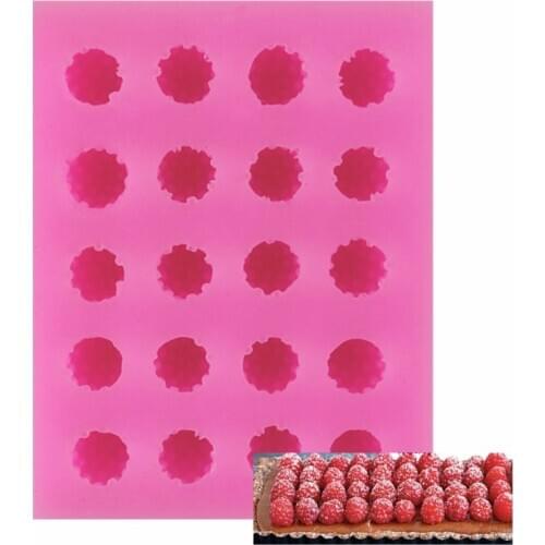 1PC Small Strawberry Pattern silicone cake molds