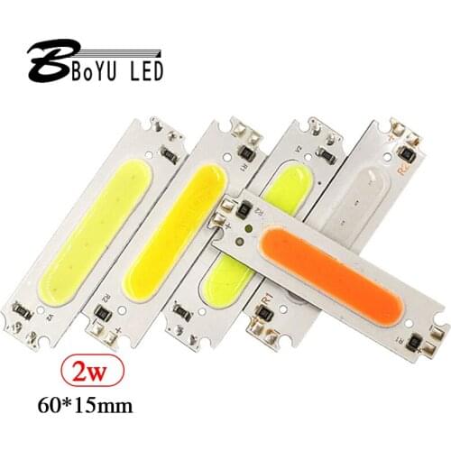 5pcs led COB integrated light source LED surface light source board 60x15mm COB light slat 12V 2W LED light source module