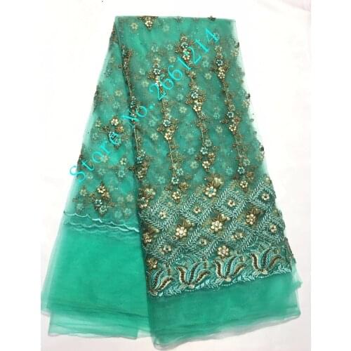 5yards/pc) Embroidered tulle African flower tulle lace stones beaded French net lace fabric with embroidery BZL-3922