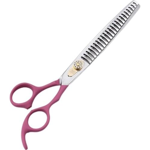 8 Inch Silver with Pink Professional Equipment Haircut Barber Thinning Shears Scissors