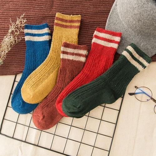 AMOZAE Women's Colored Socks