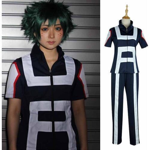 Anime Boku no Hero Academia Bakugou Katsuki/Iida Tenya/Todoroki Shouto Cosplay Costume My Hero Academia Sportswear Top+Pants
