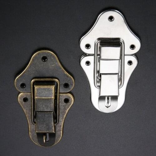 Bronze Vintage Lock Antique Metal Jewelry Chest Box Gift Box Suitcase Case Buckles Toggle Hasp Latch Catch Clasp,95*52mm,5Sets