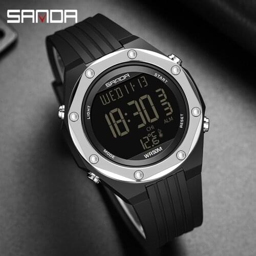 BASID Sports Mens Watches Top Brand Luxury Military LED Thermometer Quartz Wristwatches G Style Men Waterproof Shock Male Watch