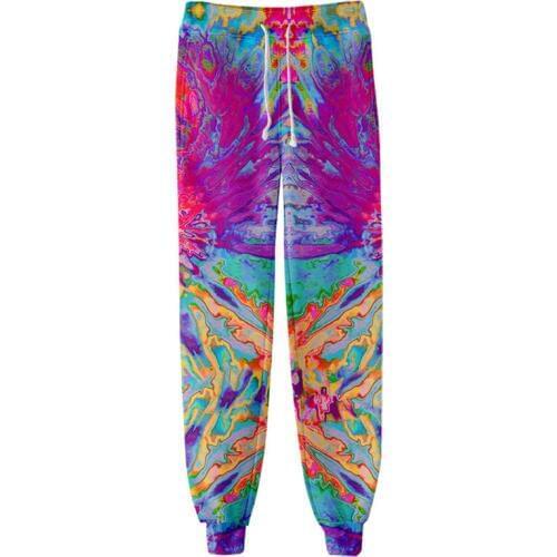 Tie Dye Colorful Psychedelic Harem Pants Women Streetwear Joggers High Waist Sweatpants Casual Loose Trousers Spring Autumn 2020