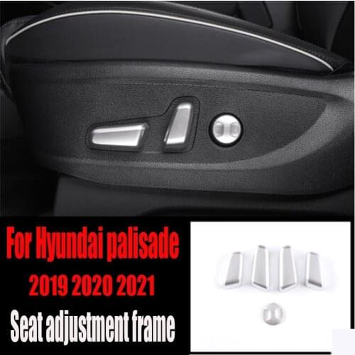 For 2019 2020 2021 Hyundai palisade seat adjustment frame modified carbon fiber pattern decorative stickers anti-scratch