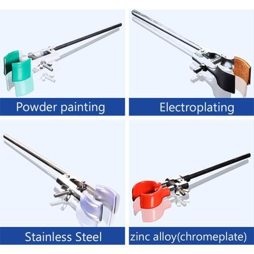 Stainless steel flask clamp with galvanized plastic spray and chrome plating Laboratory clamp