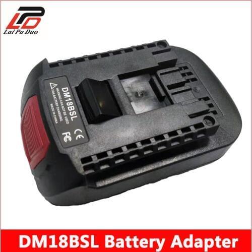For Milwakee 18V M18 and For Dewalt 20V Li-ion Battery Used to For Bosch 18V Tool battery DM18BSL Battery Converter Adapter