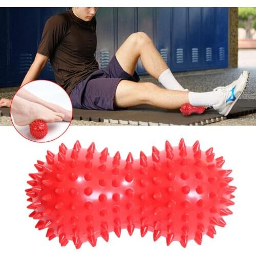 Peanut Massage Ball Spiky Trigger Point Relief Muscle Pain Stress Sensory Ball Therapy Health Care Gym Muscle Relax Apparatus