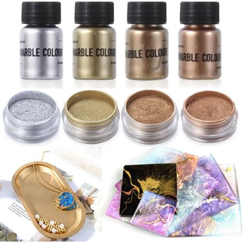 Metallic Resin Pigment Shimmer Resin Epoxy Mold Art Nail Decoration Gold Dye Pearl Paint Pigment Handmade Soap Coloring Powder