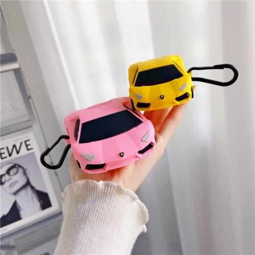 Cute sports car Earpods Case For Airpods Pro 3 Kawaii Wireless Earphone Headset Soft Silicone Cover kids gift