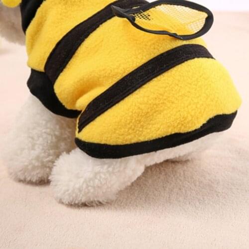 Look fashion and cool be attractive Cat Dog Clothing Cute Bumble Bee Dress Up Costume Apparel Coat Clothes Pet Supplies TS2
