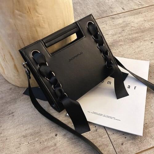 Fashion Handbag Bag Womens All-match Shoulder/Crossbody Bag Fashion Chain Square Sling Bag Rivet Bag