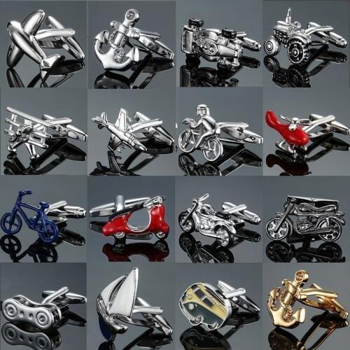DY New high quality brass material high-grade car Motorcycle airplane Cufflinks fashion mens shirts Cufflinks free shipping