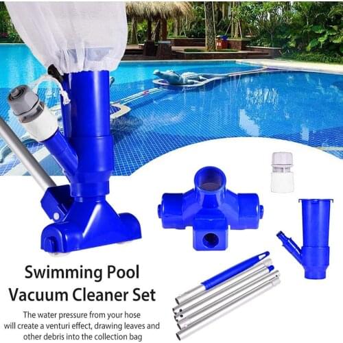Pool Cleaner Set Portable Swimming Pool Fountains Vacuum Brush Cleaner Cleaning Tool Pool Accessories Zwembad Piscina Бассейн