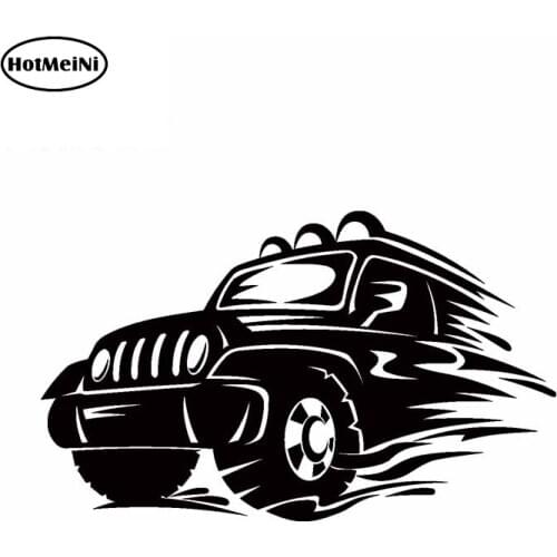 HotMeiNi 13cm x 7.8cm Off Road Vehicle Graphics Car Vinyl Warp Decals 3D Car Stickers for Car Body Windshield Wall Motorcycle