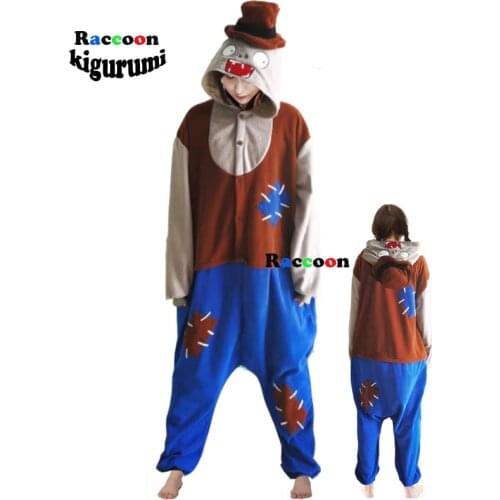 2021 New Extra Large XXL Men Pajamas Winter Cartoon Costume Raccoon Kigurumi Halloween Cosplay Animal Onesies Women Sleepwear