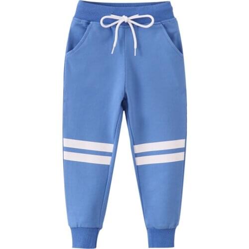 Jumping Meters New Arrival Net Color Sweatpants For Boys Girls Autumn Winter Wear Hot Selling Kids Drawstring Toddler Trousers